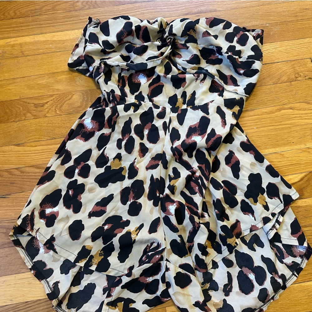 Cheetah print Romper